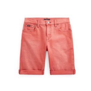Polo Ralph Lauren the Sullivan Slim Stretch Denim Shorts, Red Size 14 New w/Tag